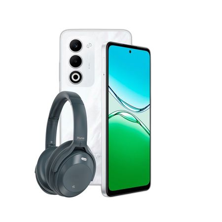 Combo Oppo A5 4G 4+256GB Blanco + Auricular Vincha Hune ANC