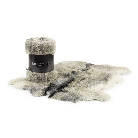 MUFLON DE CABRA BLANCO Y GRIS