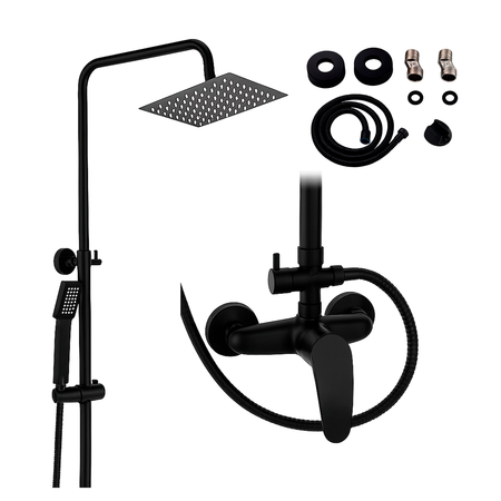 Columna De Ducha Cuadrada Lluvia/Mano Monocomando Novohome