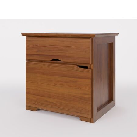 Mesa De Luz Pacifico 1 Puerta Y 1 Cajon Inmacol Cod: 205 Lustre Castaño