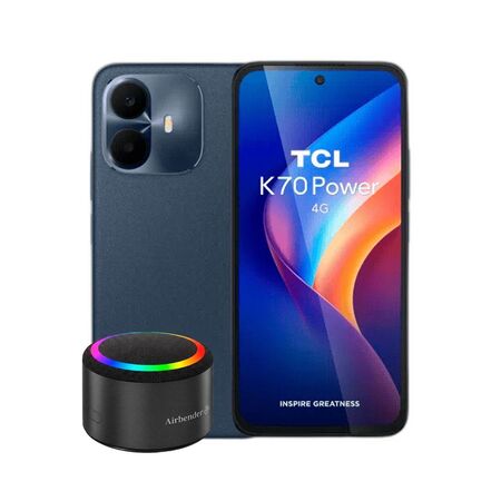 Combo TCL K70 Power 4+256GB Nebula Blue + Parlante Airbender AS1 5W