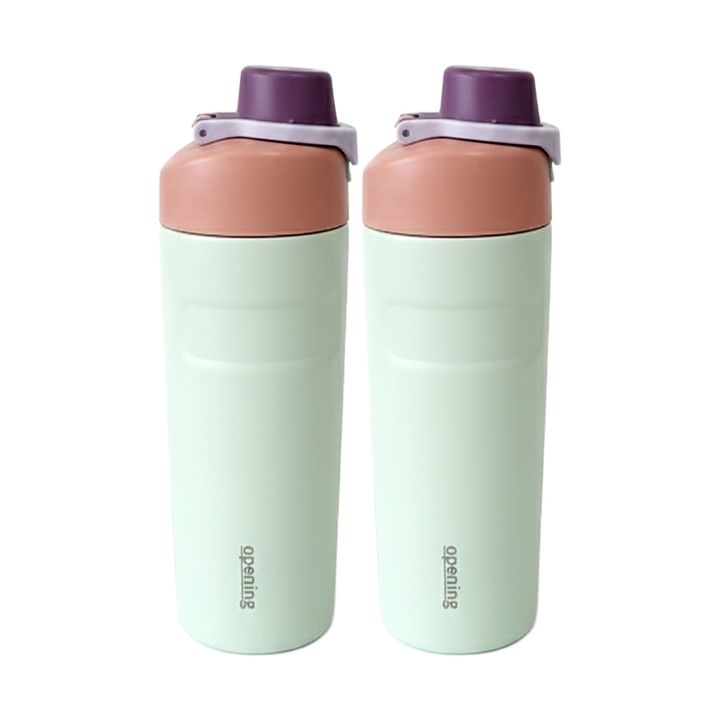 2 Botellas Deportivas De Acero Con Manija 620ml Opening - Vista 2