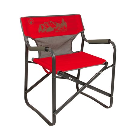 Silla Coleman Director Breeze Steel Deck 136 Kg Rojo