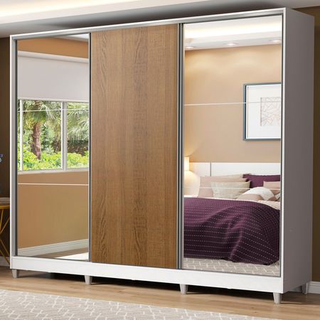 Placard Ropero 100% Mdf Madesa Royale 3 Puertas Corredizas 11