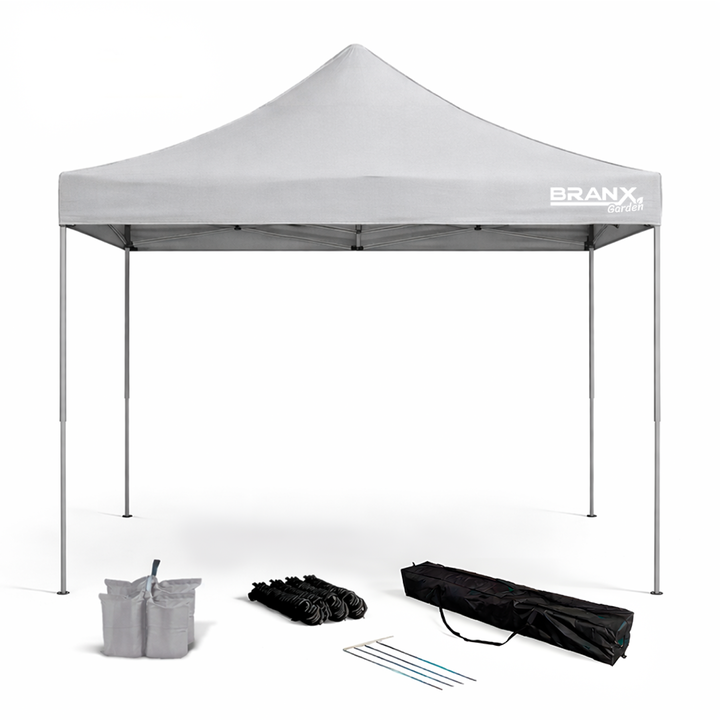 GAZEBO VERDE SIN LATERALES 3x3 mts - Vista 9