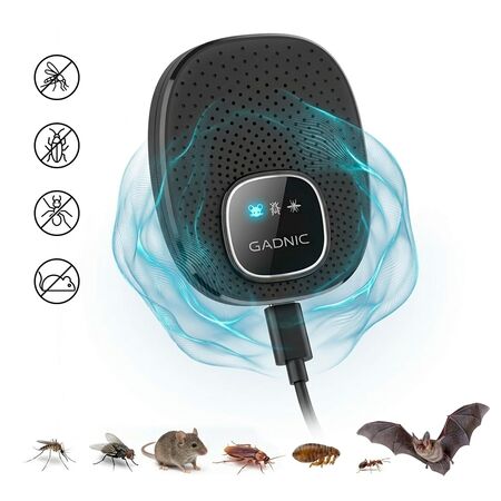 Repelente para Plagas Ultrasónico Gadnic Ahuyentador Ratas Murcielagos Insectos Alcance 200m