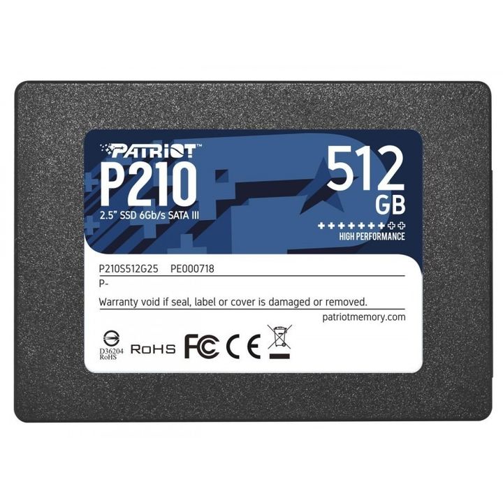 Disco SSD Patriot P210 512GB SATA3 2.5 PE000718 - Vista 1