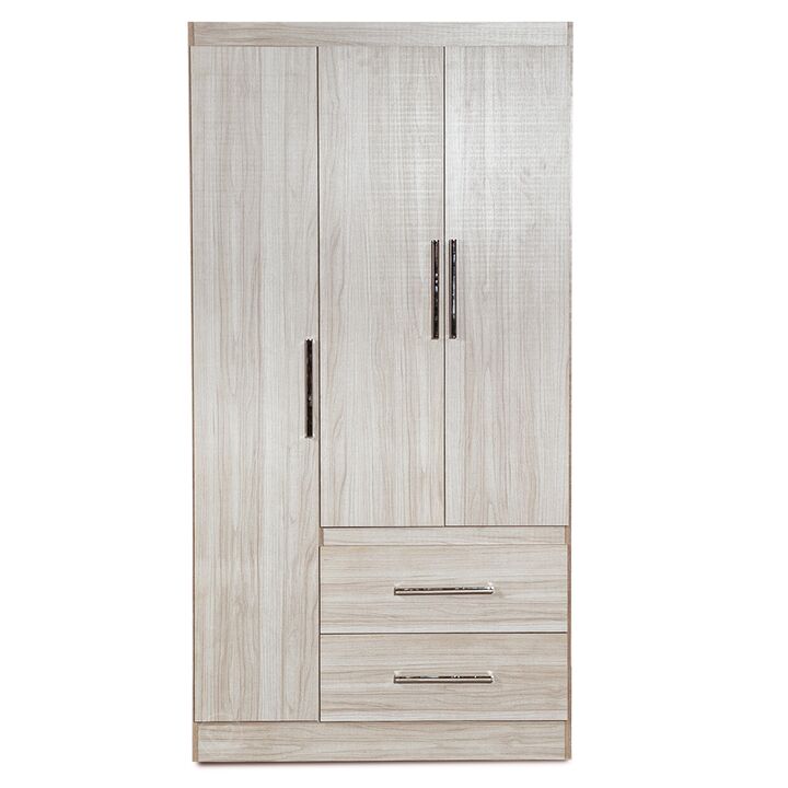 Placard Ropero Marfil 3 Puertas 2 Cajones Reforzado Maximo Fortaleza - Vista 9