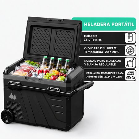 Heladera portátil Freezer Terra Outdoors 35L 12/24V -20C