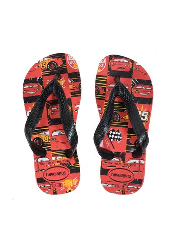 Ojotas Havaianas Cars Kids Niños Moda Rojo