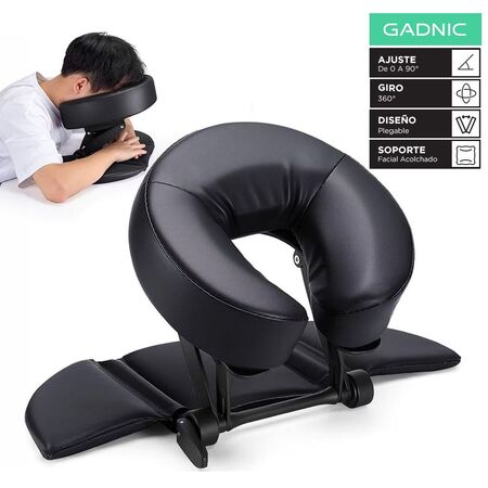 Almohada Reposacabeza Masajeadora De Escritorio Gadnic Ajustable 0 A 90 Grados Plegable