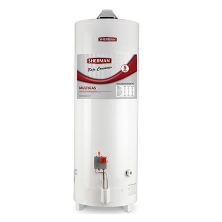 Termotaque a Gas Sherman 50 Lts Conexion Superior Multigas