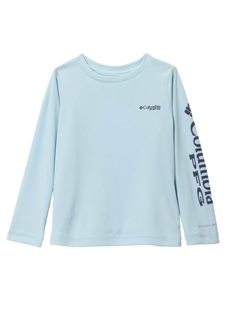 Remera Columbia Tidal Kids Niños Pesca Celeste