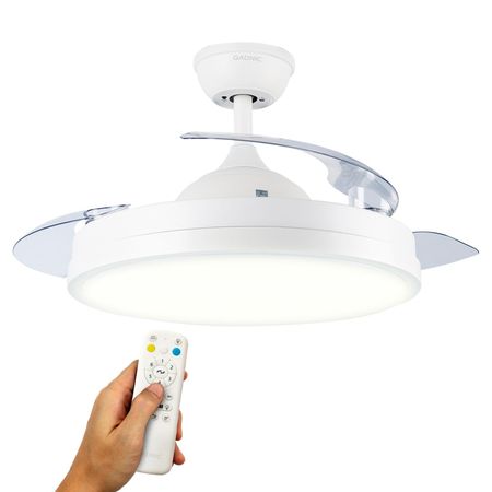 Ventilador de Techo ClimaLed Gadnic 3 Aspas Retractiles 