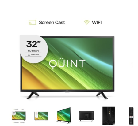 QÜINT LED 32" QT-32HD89-25229 EQ TV QT4 SMART VIDAA 32" HD