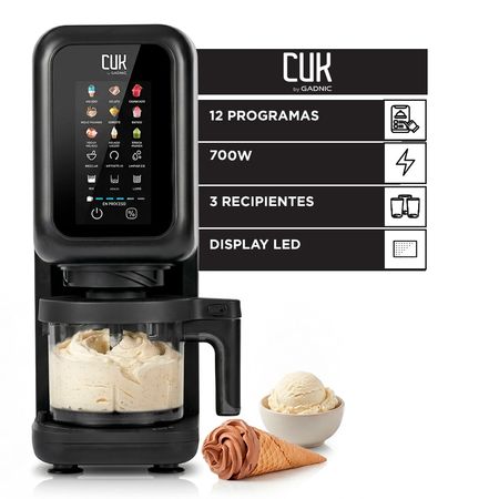 Máquina Para Hacer Helado Cuk By Gadnic 12 Programas 700W 