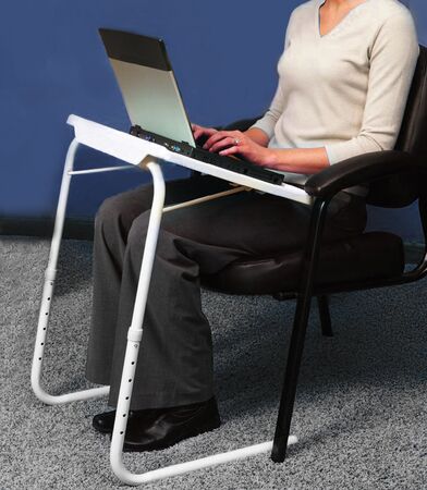 Mesa De Arrime Plegable Regulable En Altura Multiuso
