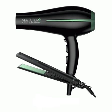 Secador De Pelo Bora + Planchita De Pelo Elegance Matcha Ga.Ma Beauty Set