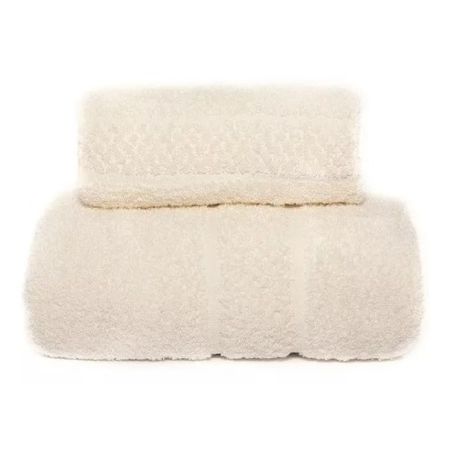 JGO TOALLA Y TOALLON 550 GRS SECLAR LINEA HOTELERA PLATINO COLOR NATURAL