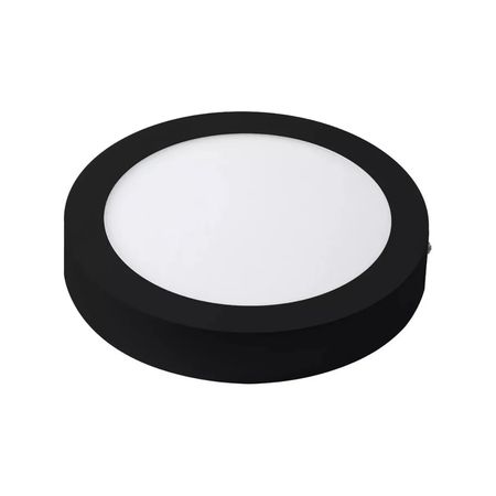 Aplique Plafon Techo Redondo Calido 6w Negro
