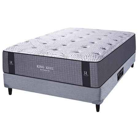 Colchon y Sommier King Koil Lexington Queen Size 150x190 de Resortes Pocket + Espuma Viscoelastica