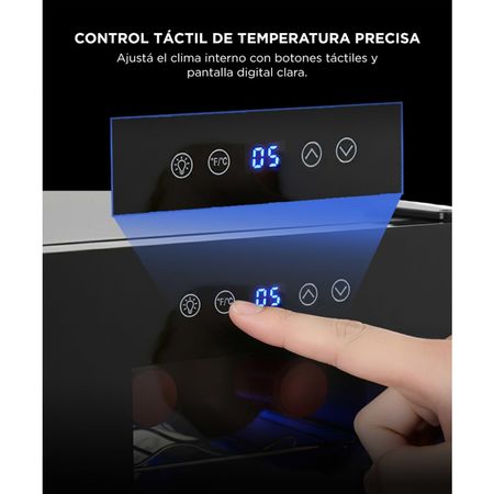 Cava De Vinos Ziyen Capacidad 6 Botellas Refrigeración Iluminación Interior LED