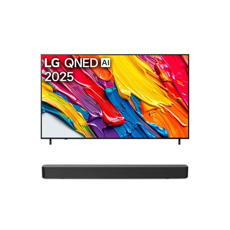 Combo Smart TV LG 75" 4K QNED AI + Barra De Sonido Philips 60W