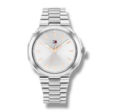 RELOJ ANALOGICO TOMMY HILFIGER -  FDO PLATEADO, AGUJAS ROSE (RTH0805) (TH1782817)