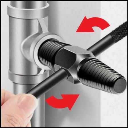 Extractor Eurotech Rosca Izquierda 1/2 y 3/4 Pulgada