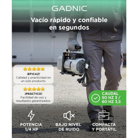 Bomba Compacta de Vacío Gadnic Una Etapa 