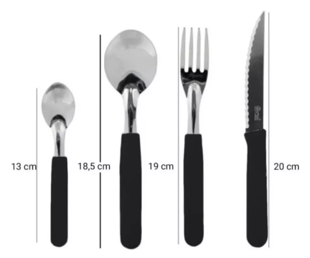 Juego Vajilla X42 Platos + Compoteras +  Vasos + Cubiertos Tramontina