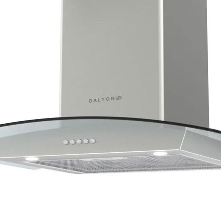 Campana Dalton Inoxidable Vidrio 60cm 575 m3/h Luz 3 Velocidades NOVY-60-IX