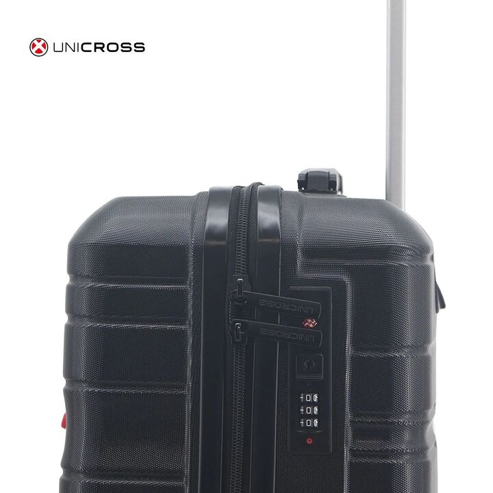 Valija Negra Carry On Unicross ABS 20 Ideal Cabina Ruedas 360° - Vista 5
