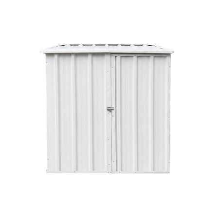 Armario Deposito  Galpon de jardin  Casi 2x1x2 Techo 1 agua Blanco DON ACERO 