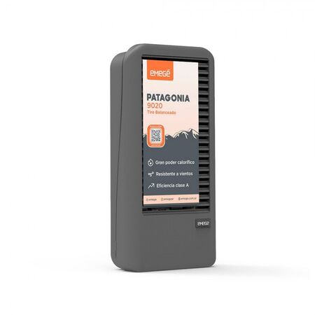 CALEFACTOR  EMEGE PATAGONIA 9020B TB GRIS 2000CAL GN