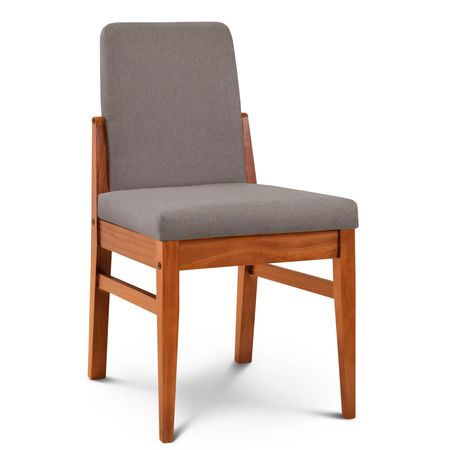 Silla de Comedor Baku Tapizado Sunny Stone lustre Cedro Espacity