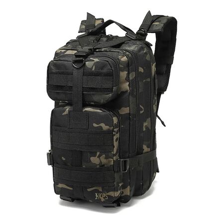 Mochila Tactica Alfa Moto Kps Multicompartimentos Reforzada Camuflado Verde