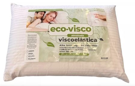 Almohada Viscoelastica Con Memoria Eco Visco De Fiberball