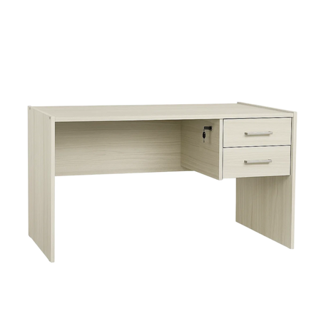 Escritorio de Oficina 120cm con 2 Cajones Llave Marfil Maximo