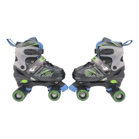 Patines Extensible Glide Kossok Abec 9 Ruedas Pu Unisex Negro/Verde M (35-38) 54 mm