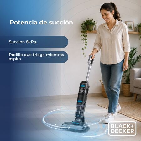 Aspiradora  y Trapeadora Inalámbrica  Duo Pro Max Black & Decker BXUVXA01