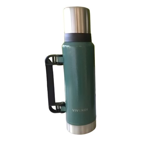 Termo Matero Pico Cebador Vivendi 1.2 L Acero Inox Verde  Verde