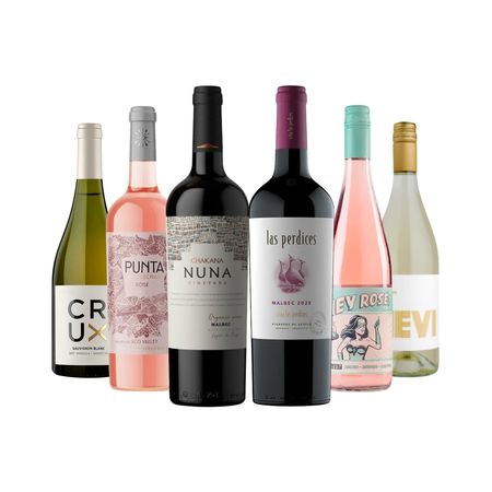 Vinos Combinados Tintos y Blancos y Rosados Caja x 6