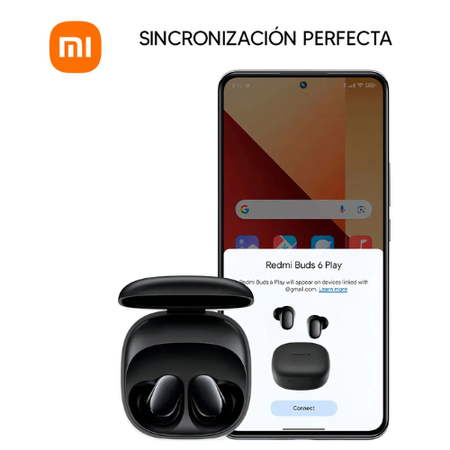 Auriculares In-Ear Xiaomi Redmi Buds 6 Play Negro