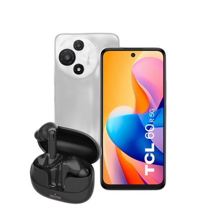 Combo TCL 60R 5G 4+128GB Pure White + Auriculares Dekkin TWS Live