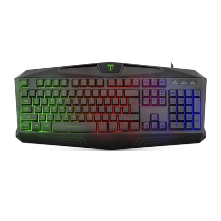 TECLADO T-DAGGER TANKER RAINBOW (C:NEGRO T-TGK106)