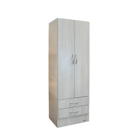 Placard Platinum 2 Puertas 2 Cajones Gris Andino 91209 