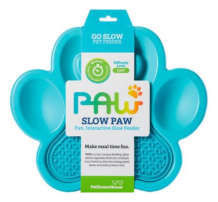 Alfombra De Lamer Petdreamhouse Paw 2en1 Azul Perros Y Gatos