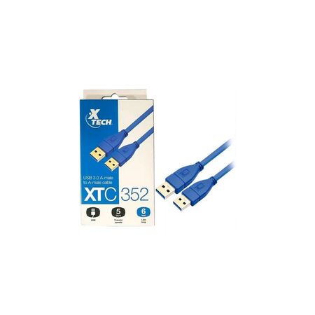 Cable USB 3.0 X-Tech Macho a Macho 1.8M