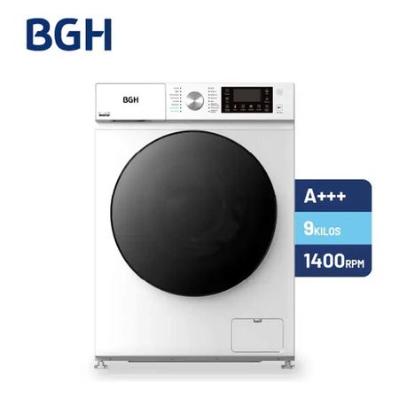 Lavarropas BGH 9 KG Inverter Carga Frontal 1400RPM a Blanco